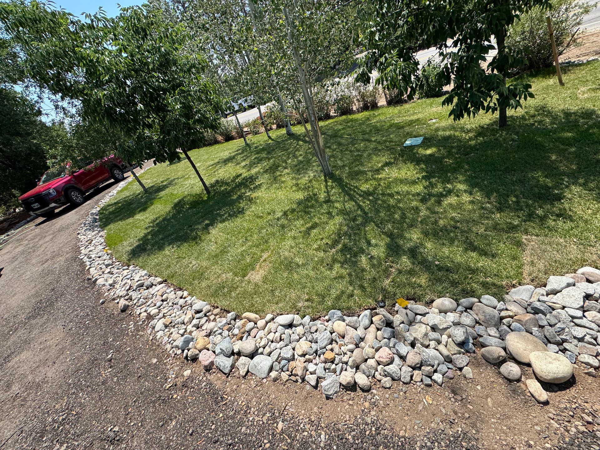 Gallery photos for Full Property Landscape Overhaul with Sod, Asphalt, Trees and More: Image #1