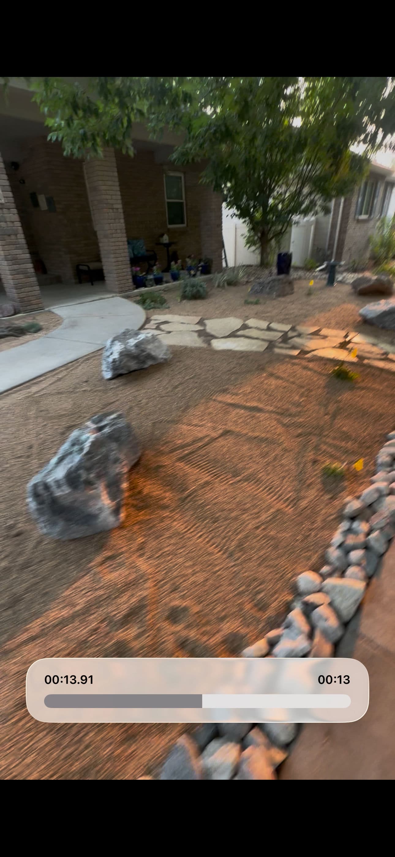 Gallery photos for Low-Maintenance Xeriscape with Flagstone Patio and Seating Wall: Image #2