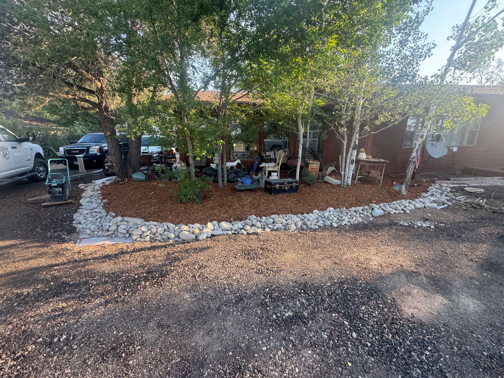 Gallery photos for Full Property Landscape Overhaul with Sod, Asphalt, Trees and More: Image #2
