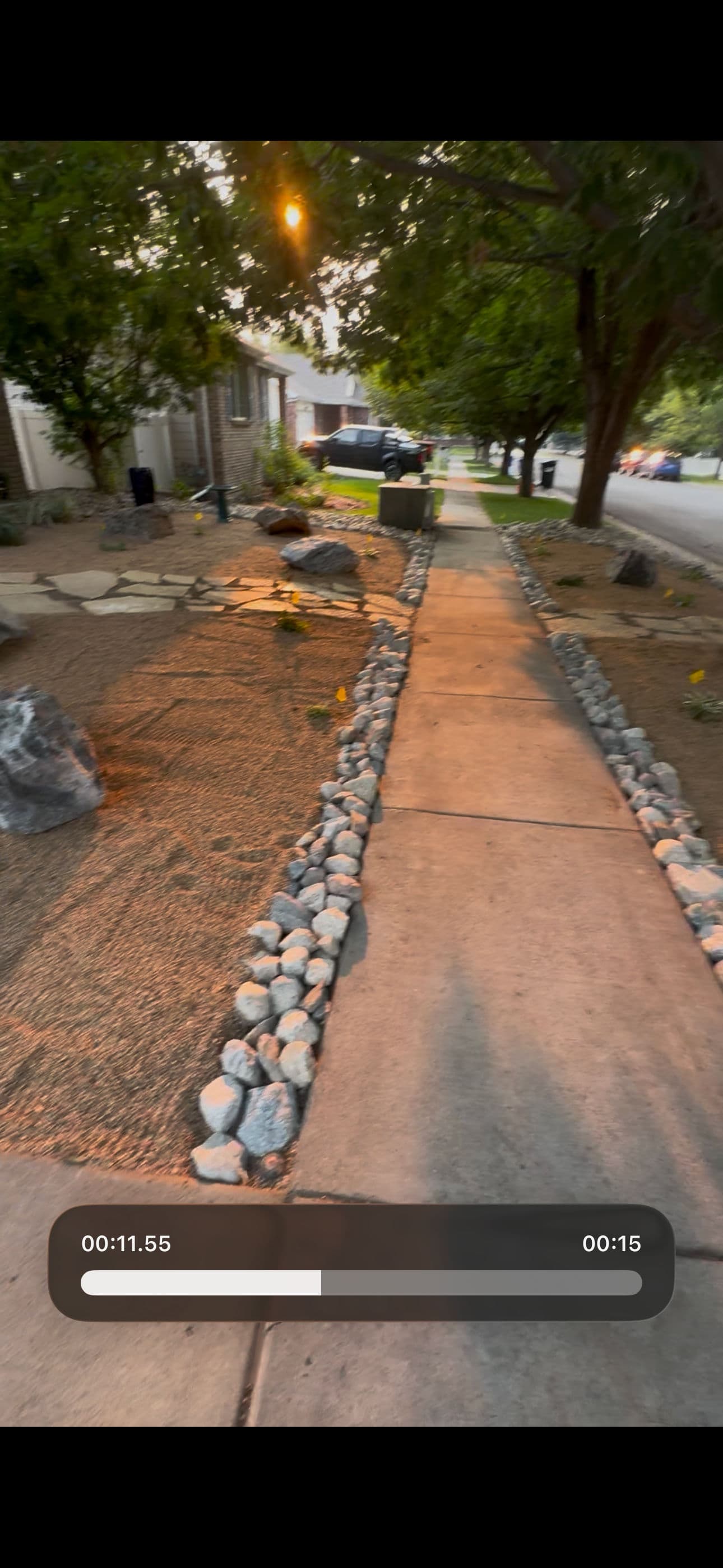 Gallery photos for Low-Maintenance Xeriscape with Flagstone Patio and Seating Wall: Image #1