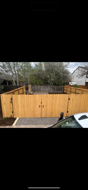 Backyard Transformation with Paver Patios and Wooden Gates