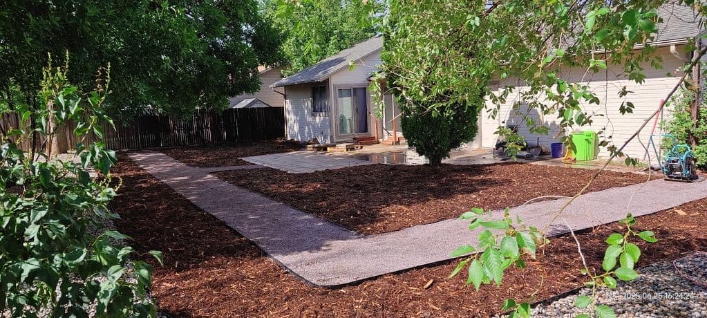 Backyard Transformation with Perfect Mulch