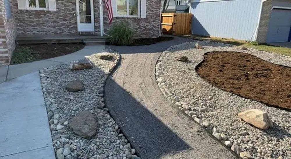 Residential Walkway and Garden Preparation