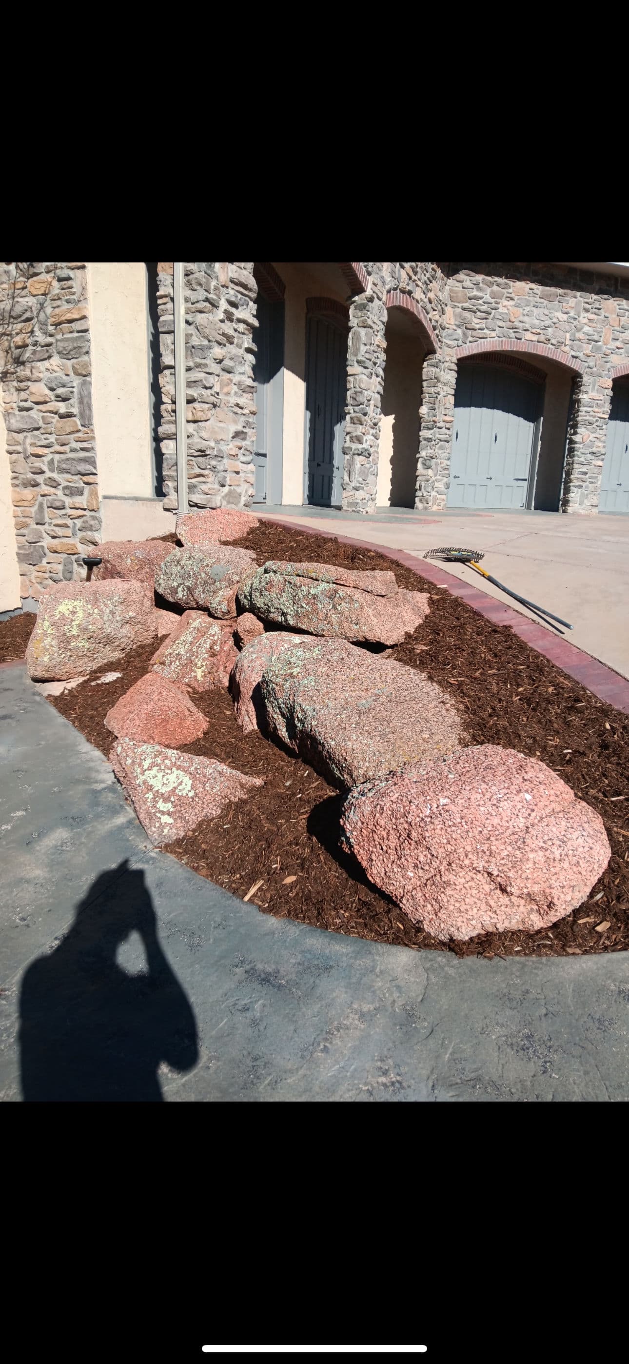 Gallery photos for Boulder Placement and Natural Garden Border Work: Image #1